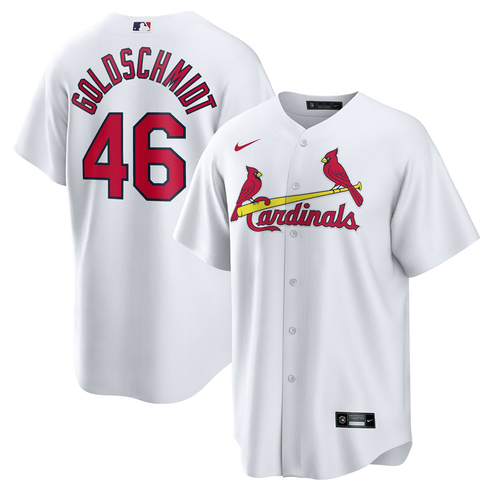 Men's St. Louis Cardinals Paul Goldschmidt Home Player Name Jersey - White