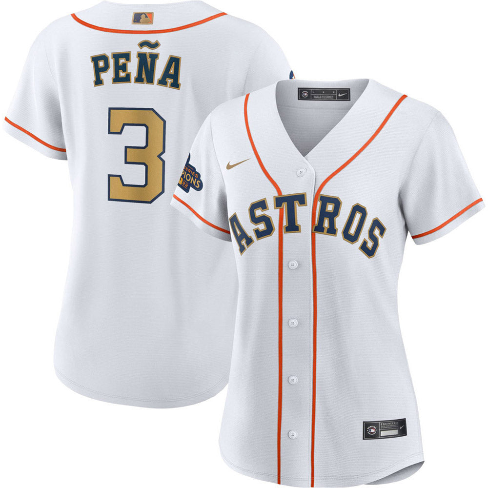 Women's Houston Astros Jeremy Pena World Series Champions Replica Jersey - White