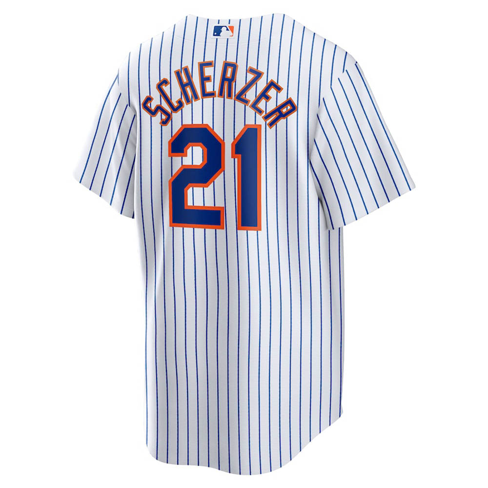 Youth New York Mets Max Scherzer Cool Base Replica Home Jersey - White