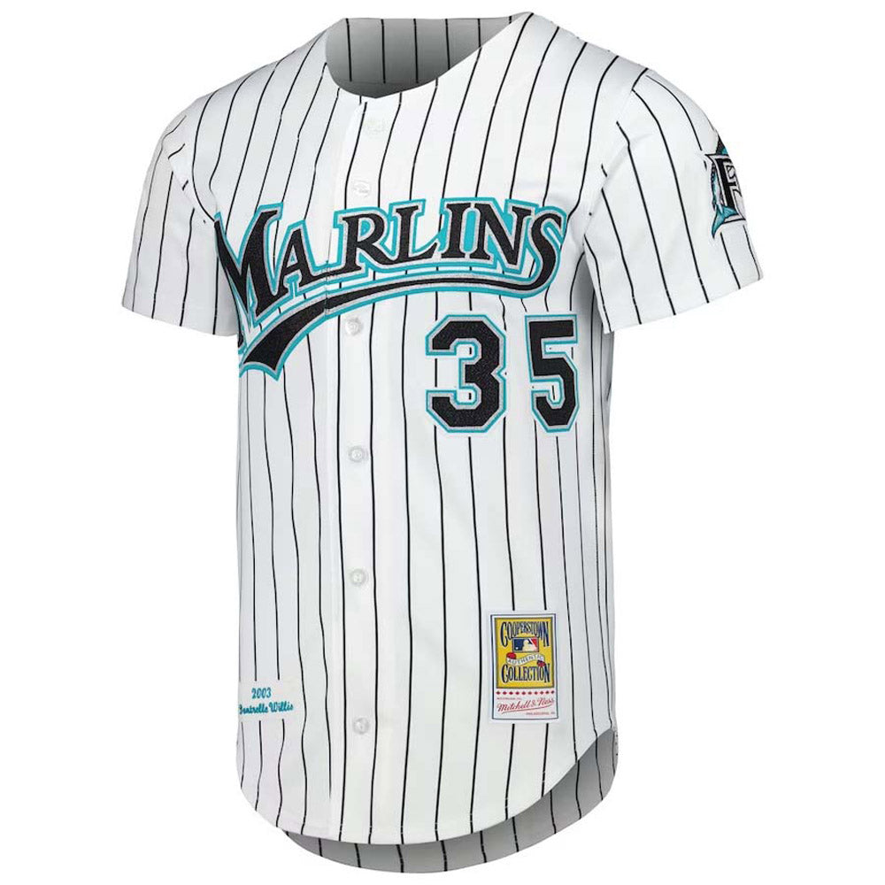 Youth Florida Marlins Dontrelle Willis Cooperstown Collection Jersey - White