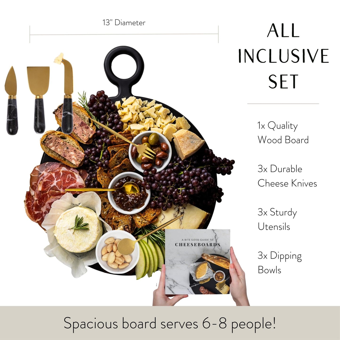The 10 Piece Cheese and Charcuterie Board Set
