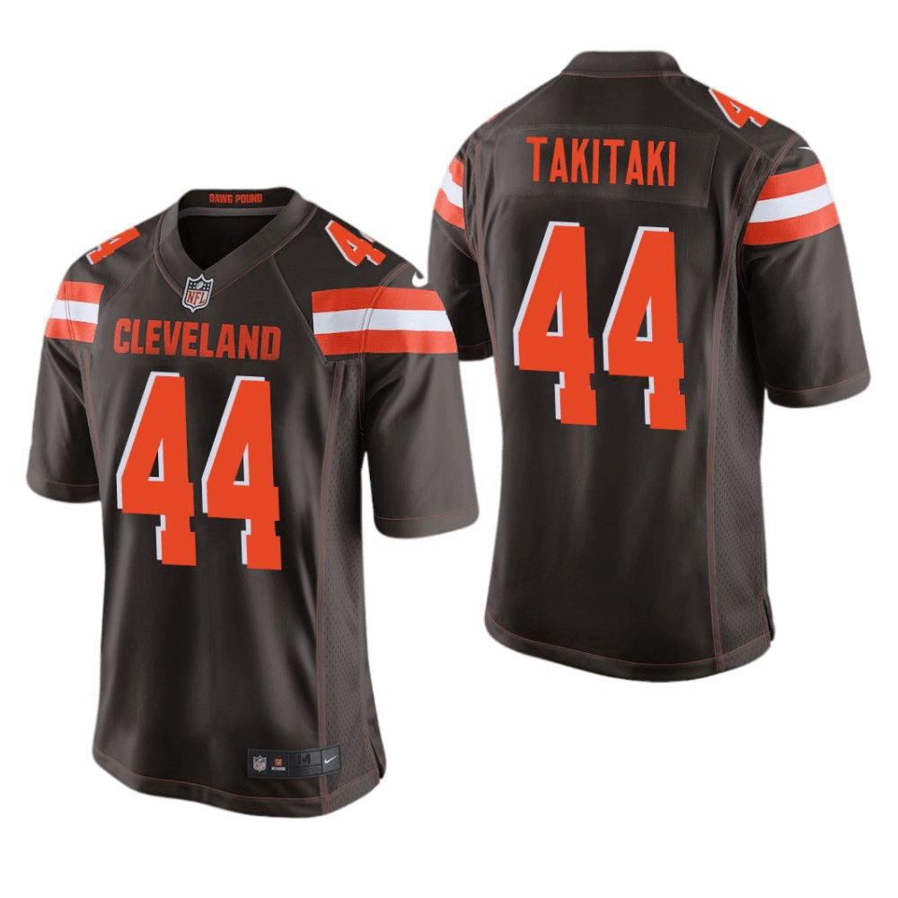 Youth Cleveland Browns Sione Takitaki Game Jersey - Brown