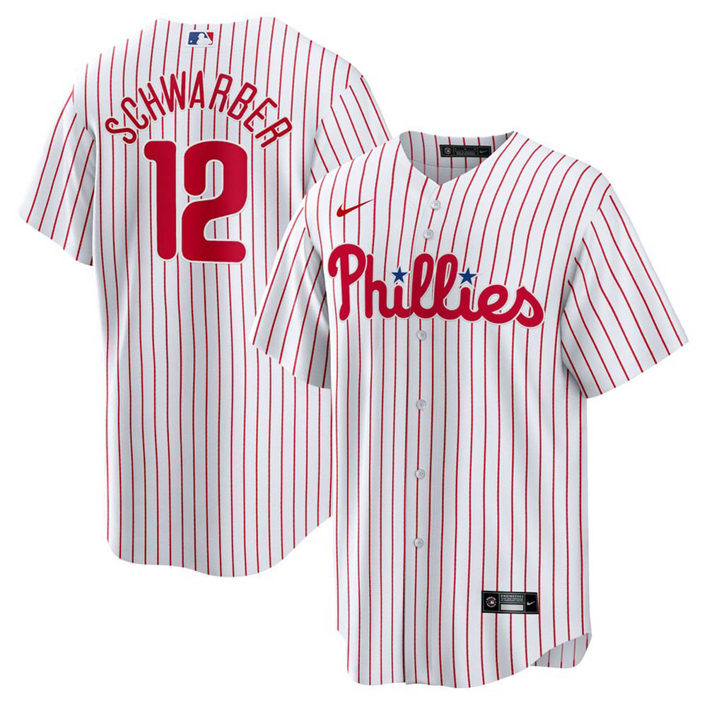 Youth Philadelphia Phillies Kyle Schwarber Cool Base Replica Home Jersey - White